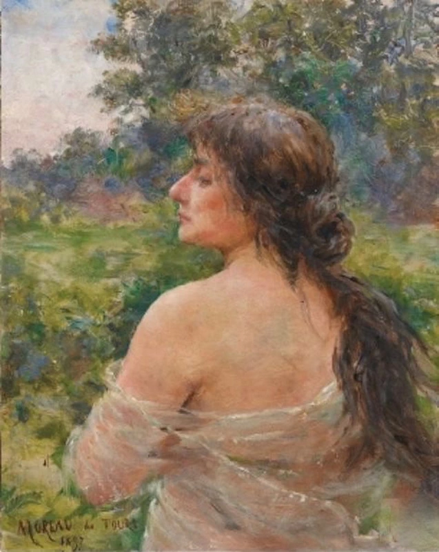 Ritratto di Teresa visto di spalle